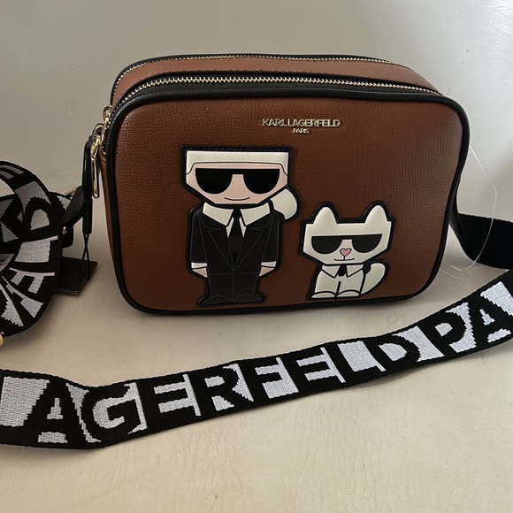 Karl Lagerfeld, Paris, Maybelle purse Crossbody NWT travel cute funko design bag - Picture 9 of 14
